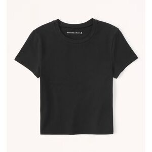 Abercrombie & Fitch Essential Baby Tee in Black
